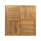 Ensemble de salle à manger d'extérieur Esfera 8 places en bois d'acacia et aluminium moulé avec coussins par Christopher Knight Home