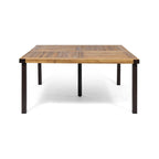 Ensemble de salle à manger d'extérieur Esfera 8 places en bois d'acacia et aluminium moulé avec coussins par Christopher Knight Home