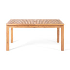 Ensemble de salle à manger extensible 7 pièces en bois et osier Elmar Outdoor par Christopher Knight Home