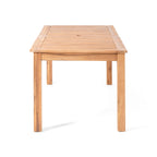 Ensemble de salle à manger extensible 7 pièces en bois et osier Elmar Outdoor par Christopher Knight Home