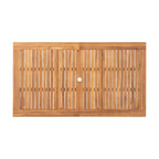 Ensemble de salle à manger extensible 7 pièces en bois et osier Elmar Outdoor par Christopher Knight Home