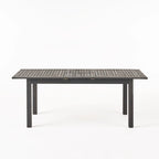 Ensemble de salle à manger extensible 7 pièces en bois et osier Elmar Outdoor par Christopher Knight Home