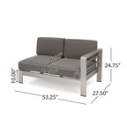 Ensemble de conversation et canapé d'extérieur 11 pièces Cape Coral par Christopher Knight Home