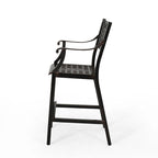 Tabouret de bar d'extérieur Tahoe 29 en aluminium (ensemble de 4) par Christopher Knight Home