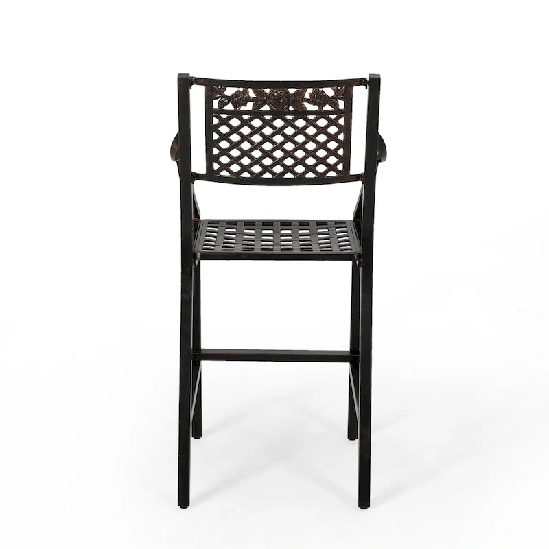 Tabouret de bar d'extérieur Tahoe 29 en aluminium (ensemble de 4) par Christopher Knight Home