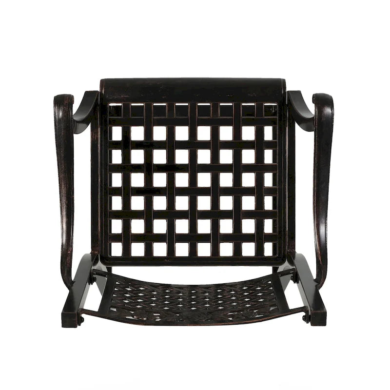 Tabouret de bar d'extérieur Tahoe 29 en aluminium (ensemble de 4) par Christopher Knight Home