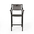 Tabouret de bar d'extérieur Tahoe 29 en aluminium (ensemble de 4) par Christopher Knight Home