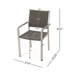 Ensemble repas d'extérieur Cape Coral + salon de jardin + chaises longues + table basse de Christopher Knight Home