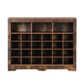 Shoe Rack with Curved Base Large Capacity Free Standing Shoe Cabinet with 24 Compartments Wooden Organizer for Entryway Bedroom Living Room
