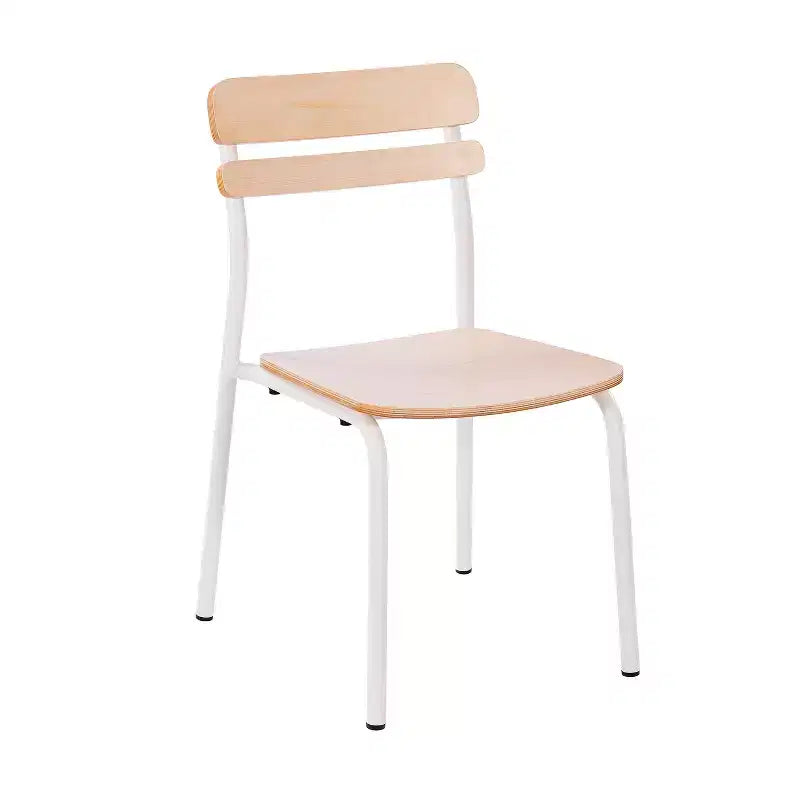 Flash Furniture Cyprus Commercial Grade Solid Wood Dining Chair with Metal Frame and Antique Finish