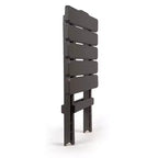 Camco Grande table de meuble Adirondack, résistante aux intempéries, portable et pliante, idéale pour la plage, le camping, les pique-niques, les barbecues et plus encore, Charbon (Paquet de 2)