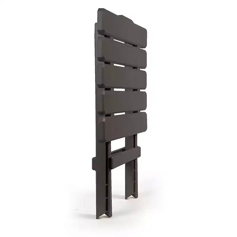 Camco Grande table de meuble Adirondack, résistante aux intempéries, portable et pliante, idéale pour la plage, le camping, les pique-niques, les barbecues et plus encore, Charbon (Paquet de 2)