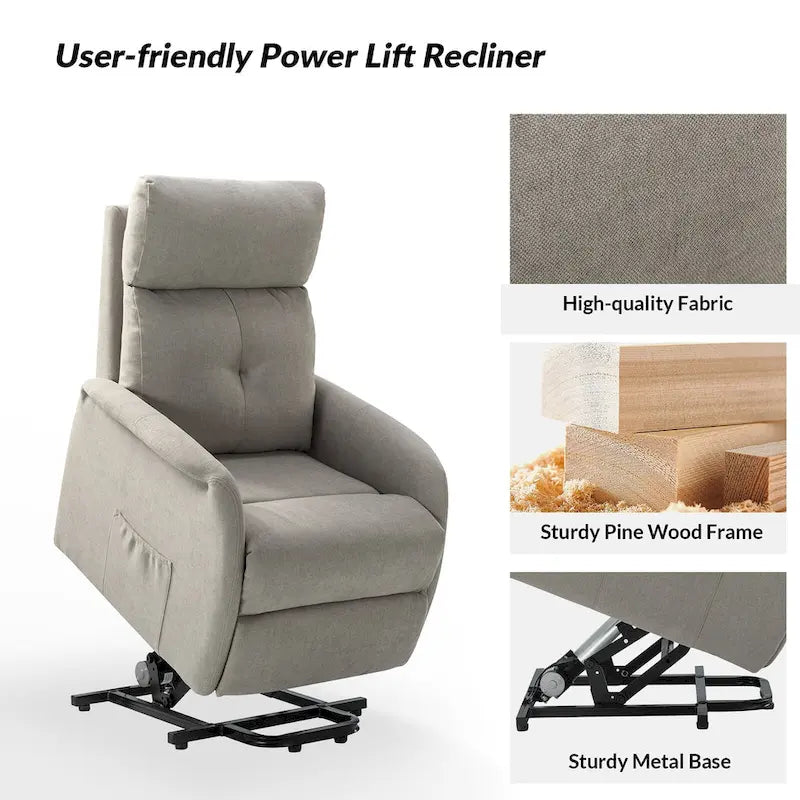Fauteuil inclinable motorisé Elisa Power (lot de 2) avec base métallique