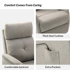 Fauteuil inclinable motorisé Elisa Power (lot de 2) avec base métallique