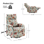 Fauteuil inclinable motorisé Elisa Power (lot de 2) avec base métallique