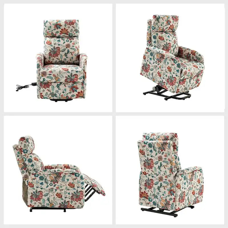 Fauteuil inclinable motorisé Elisa Power (lot de 2) avec base métallique