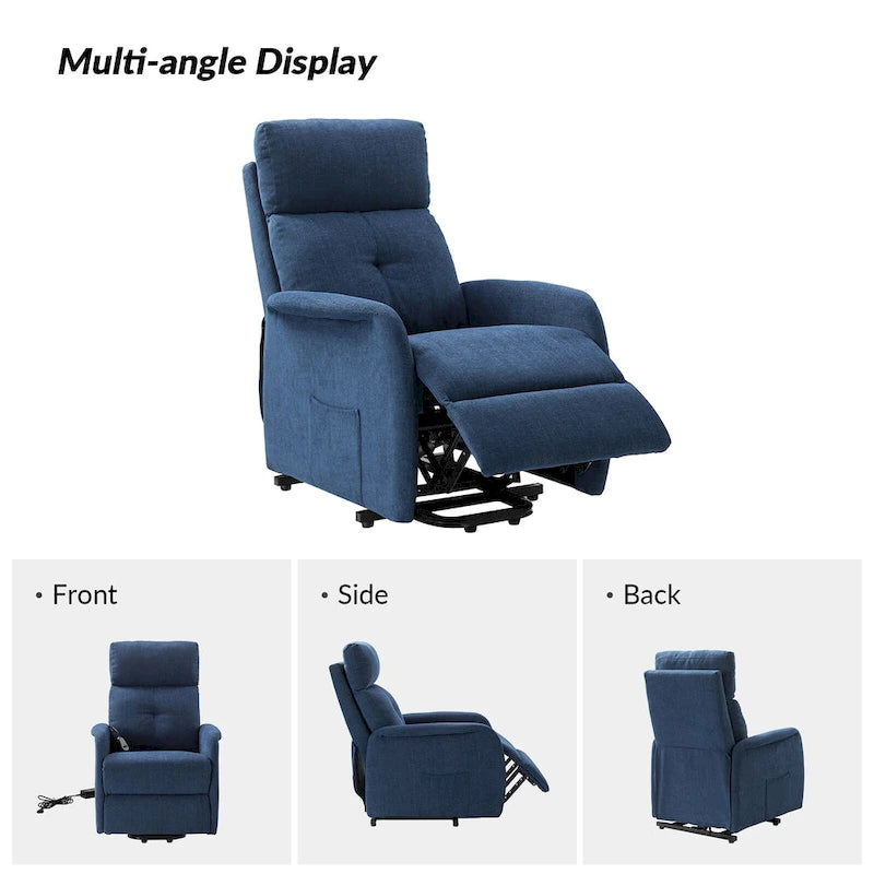 Fauteuil inclinable motorisé Elisa Power (lot de 2) avec base métallique