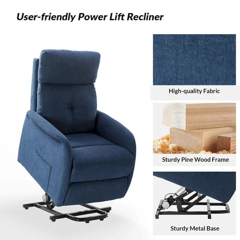 Fauteuil inclinable motorisé Elisa Power (lot de 2) avec base métallique