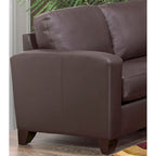 Canapé et fauteuil en cuir pleine fleur italien Bryce
