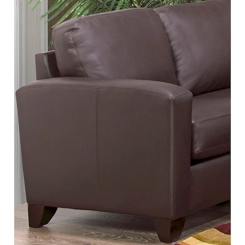 Canapé et fauteuil en cuir pleine fleur italien Bryce