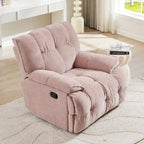 Fauteuil de salon inclinable fonctionnel avec accoudoirs pivotants à 360 degrés Style moderne