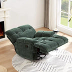 Fauteuil de salon inclinable fonctionnel avec accoudoirs pivotants à 360 degrés Style moderne