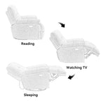 Fauteuil de salon inclinable fonctionnel avec accoudoirs pivotants à 360 degrés Style moderne