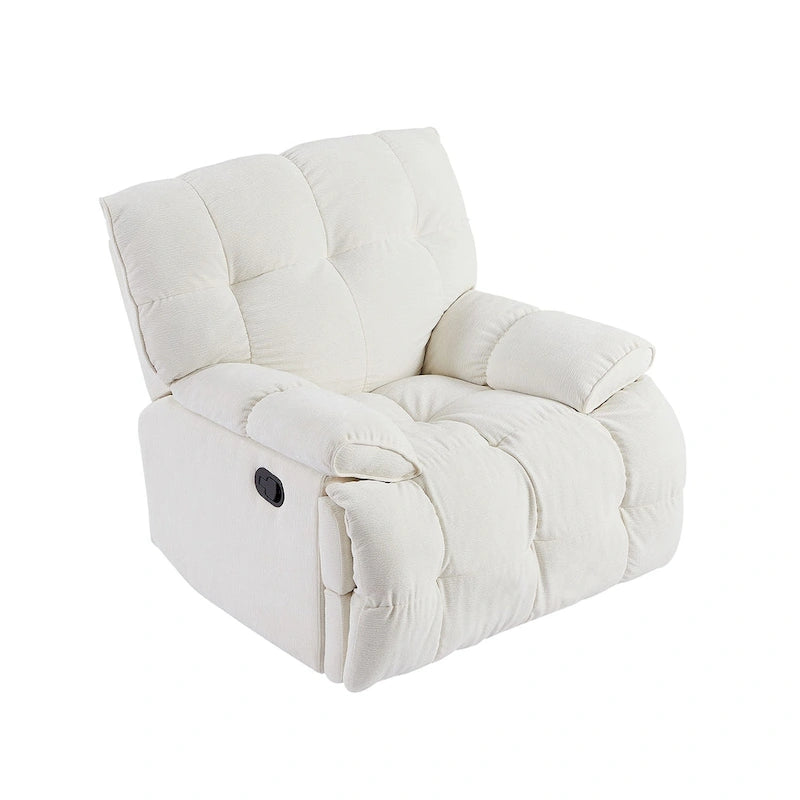 Fauteuil de salon inclinable fonctionnel avec accoudoirs pivotants à 360 degrés Style moderne