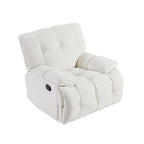 Fauteuil de salon inclinable fonctionnel avec accoudoirs pivotants à 360 degrés Style moderne
