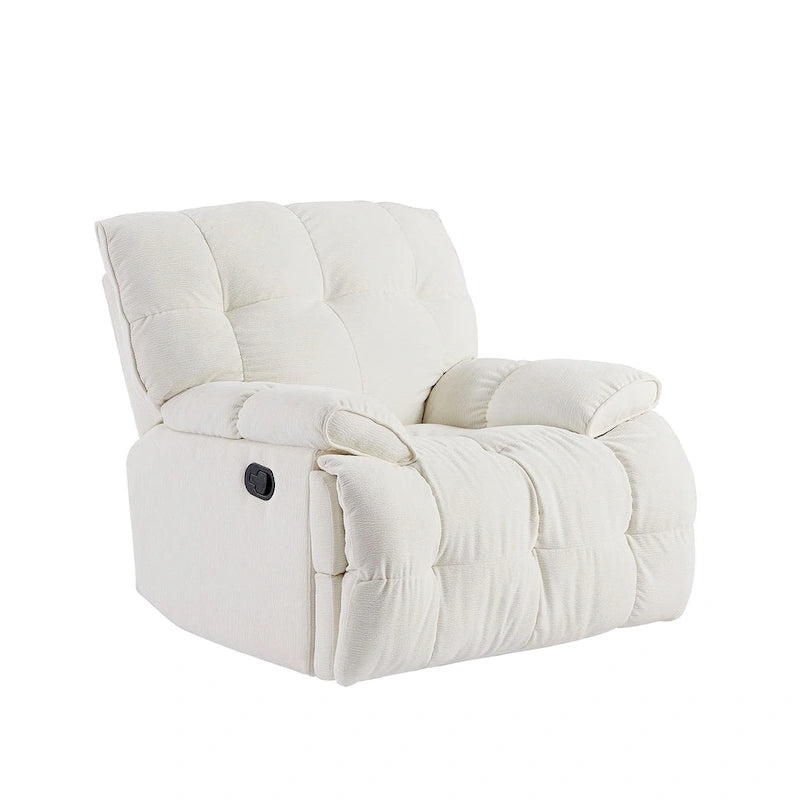 Fauteuil de salon inclinable fonctionnel avec accoudoirs pivotants à 360 degrés Style moderne