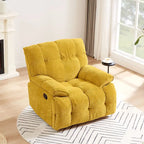Fauteuil de salon inclinable fonctionnel avec accoudoirs pivotants à 360 degrés Style moderne