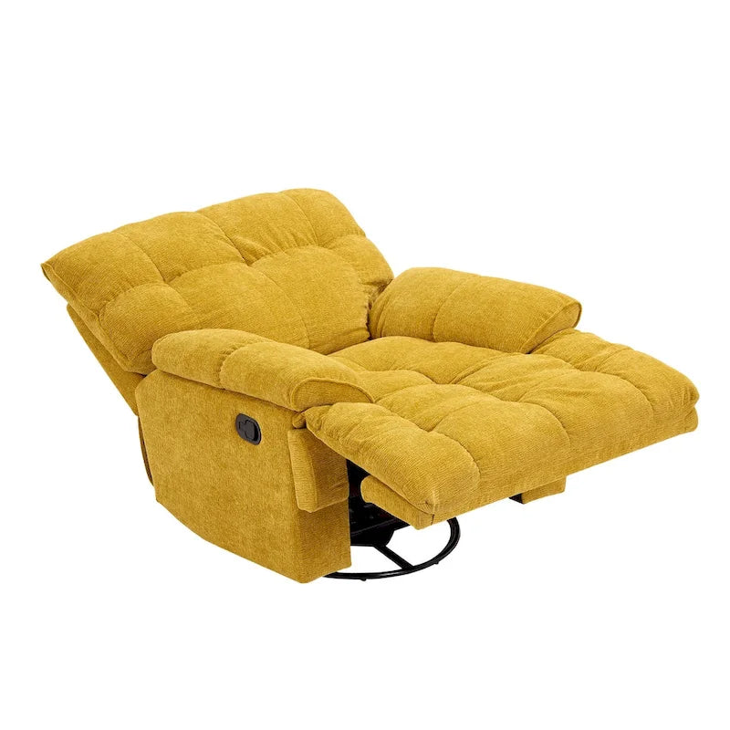 Fauteuil de salon inclinable fonctionnel avec accoudoirs pivotants à 360 degrés Style moderne