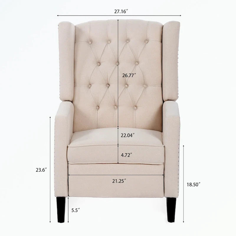 Fauteuil inclinable manuel à oreilles