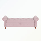 Banc de rangement capitonné