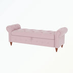 Banc de rangement capitonné
