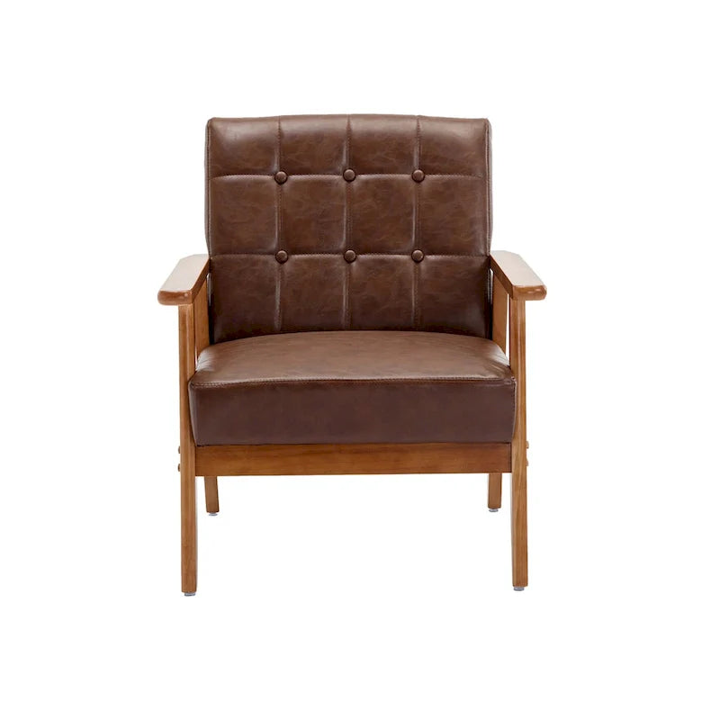 Lot de 2 fauteuils d'appoint modernes du milieu du siècle avec table d'appoint
