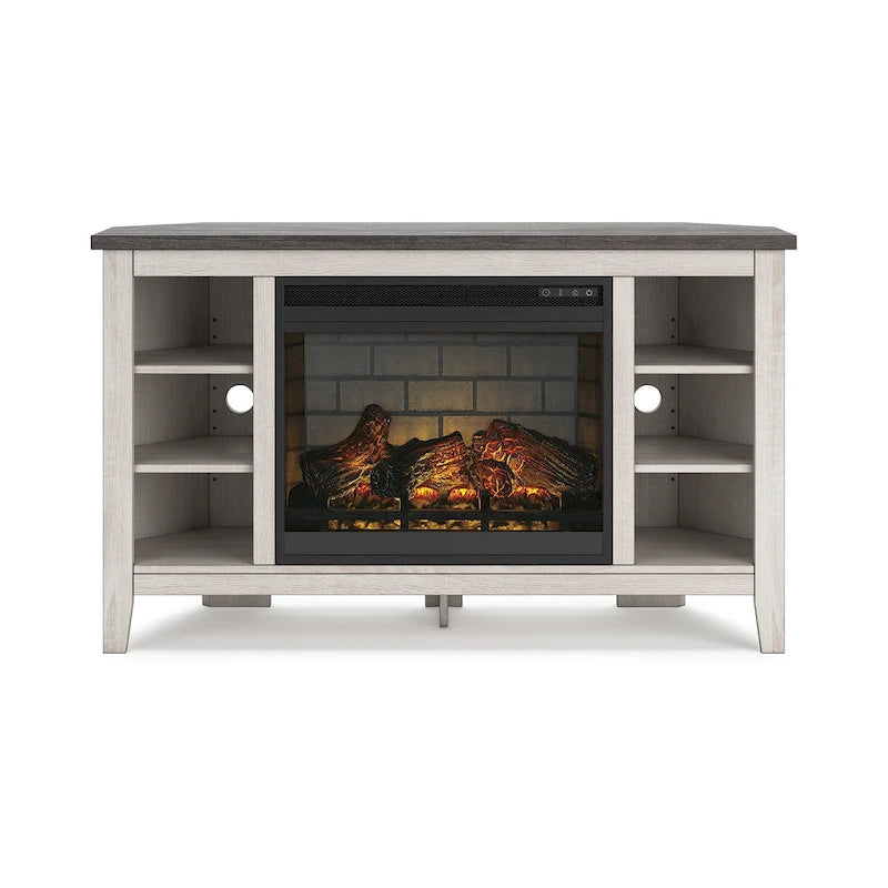 Meuble TV d'angle avec cheminée électrique Arlenbry de Signature Design by Ashley – 48 larg. x 15,75 prof. x 28,5 haut.