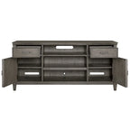 Meuble TV Origins by Alpine Newport en bois couleur pierre