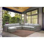 Ensemble de salon d'extérieur 7 pièces Terella, gris
