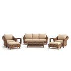 Ensemble de sièges Sunbrella Cayman 8 pièces, Heritage Brown