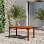 Ensemble de salle à manger 7 pièces Amazonia Outdoor Patio Dante - Chaises blanches