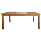 Table de comptoir de bistrot rectangulaire en bois de teck Chic Teak Antigua, 63 x 35 pouces (table seulement)