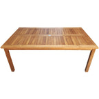 Table de comptoir de bistrot rectangulaire en bois de teck Chic Teak Antigua, 63 x 35 pouces (table seulement)