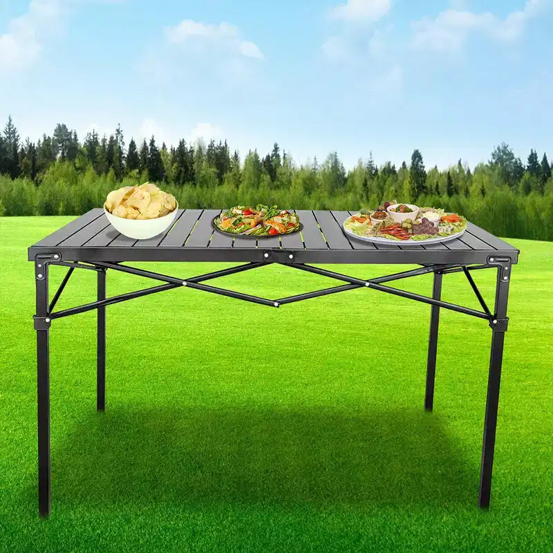 Table GoTEAM! portable en aluminium robuste à roulettes