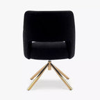 Fauteuil pivotant Genevieve de style moderne du milieu du siècle, avec revêtement en bouclé, par WestinTrends