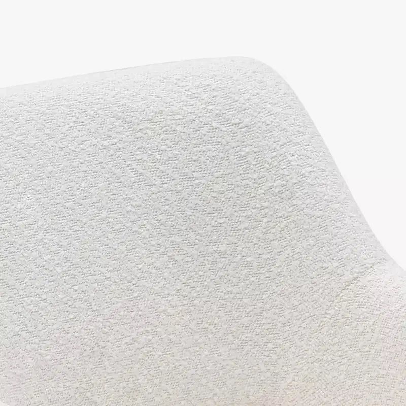 Fauteuil pivotant Genevieve de style moderne du milieu du siècle, avec revêtement en bouclé, par WestinTrends