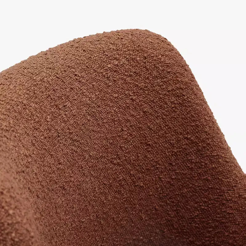 Fauteuil pivotant Genevieve de style moderne du milieu du siècle, avec revêtement en bouclé, par WestinTrends