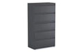 Alera Lateral File, 5 Legal/Letter/A4/A5-Size File Drawers, Charcoal, 36 x 18.63 x 67.63