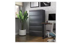 Alera Classeur latéral, 5 tiroirs pour dossiers format légal/lettre/A4/A5, anthracite, 36 x 18,63 x 67,63