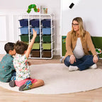 Étagère de rangement à 5 niveaux ECR4Kids avec 15 bacs de rangement, 5x3, organisation polyvalente